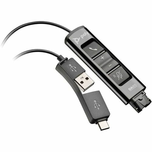 HP Poly DA85 USB to QD Adapter - for Headset Plantronics/ Poly