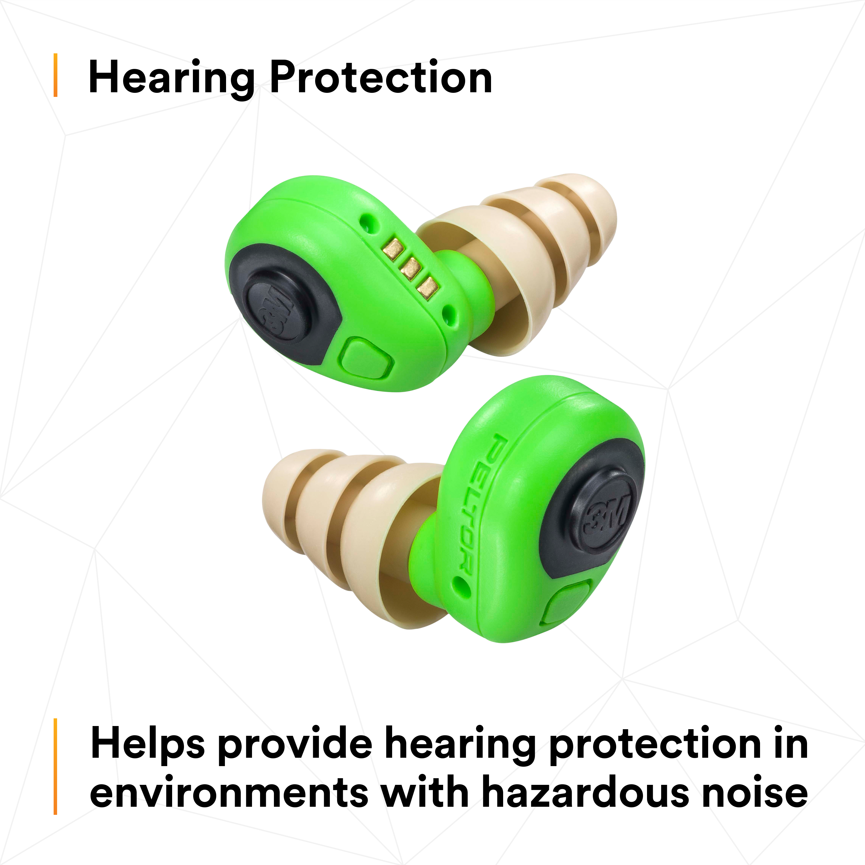 3M PELTOR Electronic Earplug, EEP-100 3M