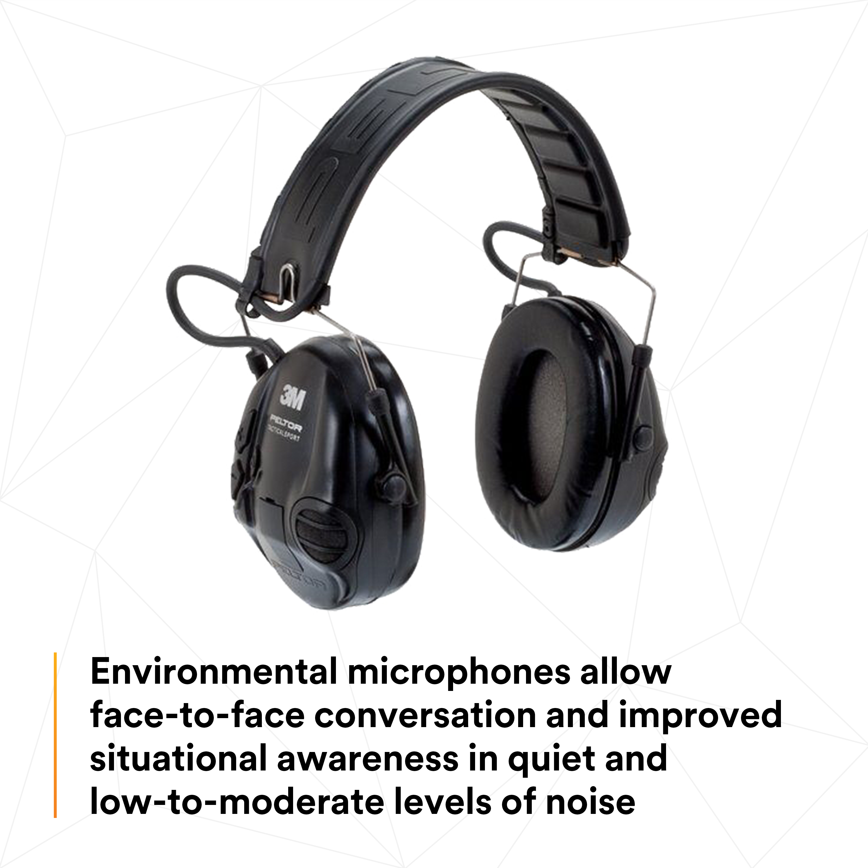 3M PELTOR Tactical Sport Electronic Headset, MT16H210F-479-SV 3M