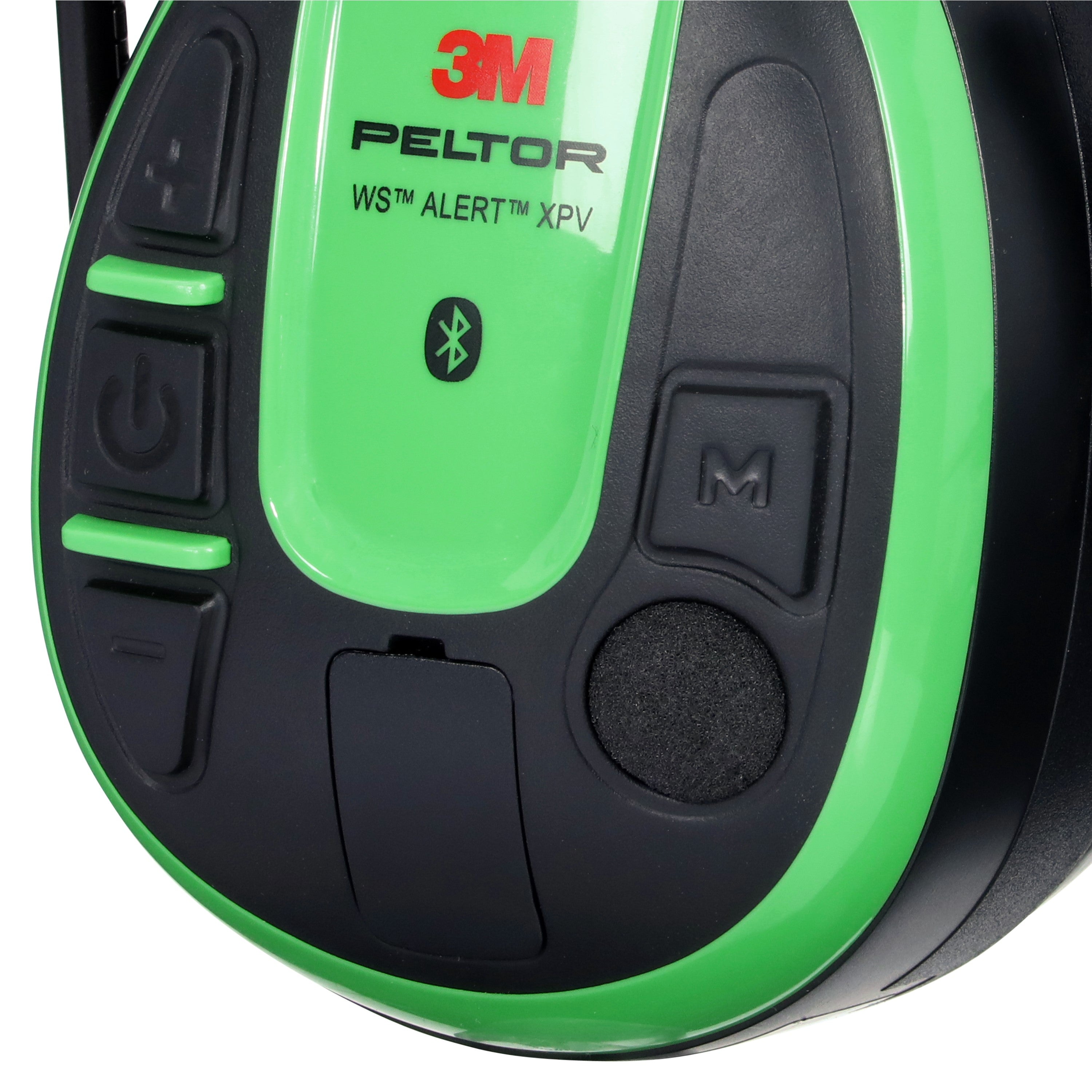 3M™ PELTOR™ WS™ ALERT™ XPV Headset MRX21A1WS7, App, Green, Headband, Solar Powered, MultiPoint Bluetooth, 10 ea/Case 3M