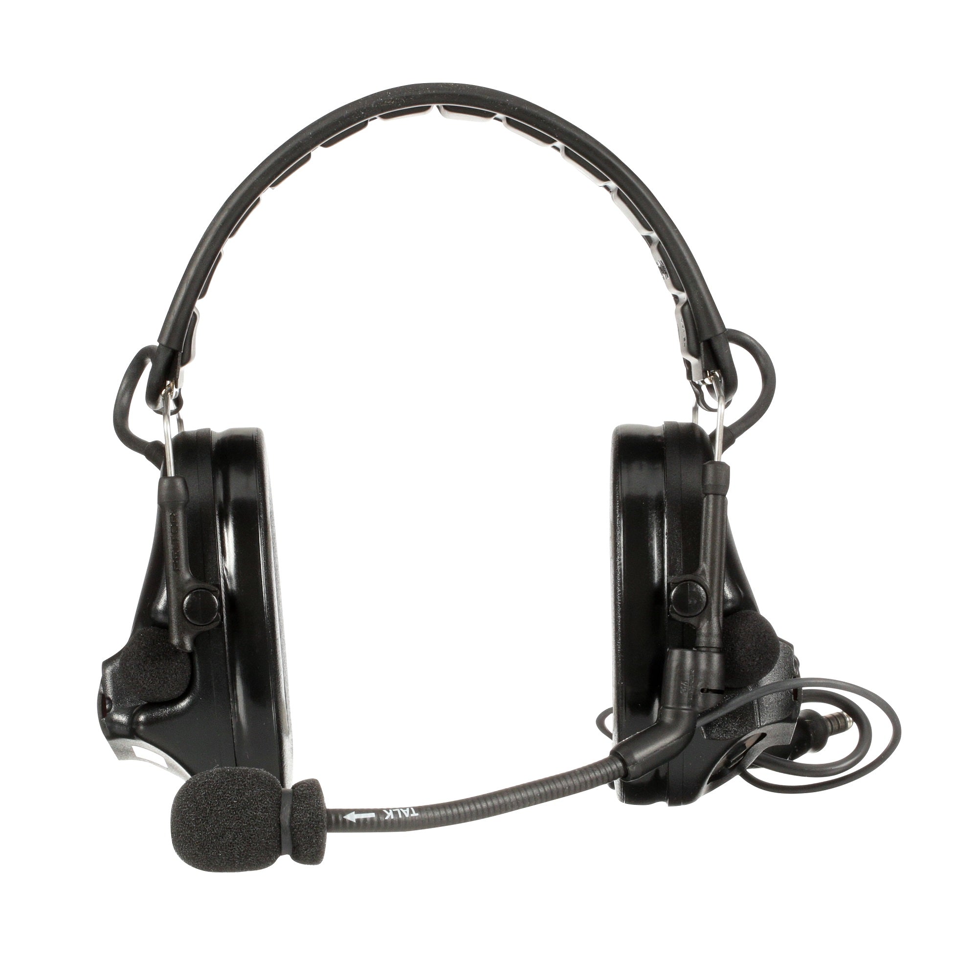 3M PELTOR SwatTac V Headset MT20H682FB-47 SV, Foldable, Single Lead, Standard Dynamic Mic, NATO Wiring, Black 3M