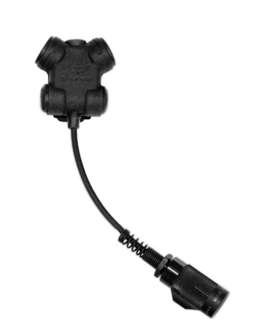 U94 Chest PTT Custom Length Cable: Nexus Female to MBITR/PRC 152/117 6-pin connector Silynx