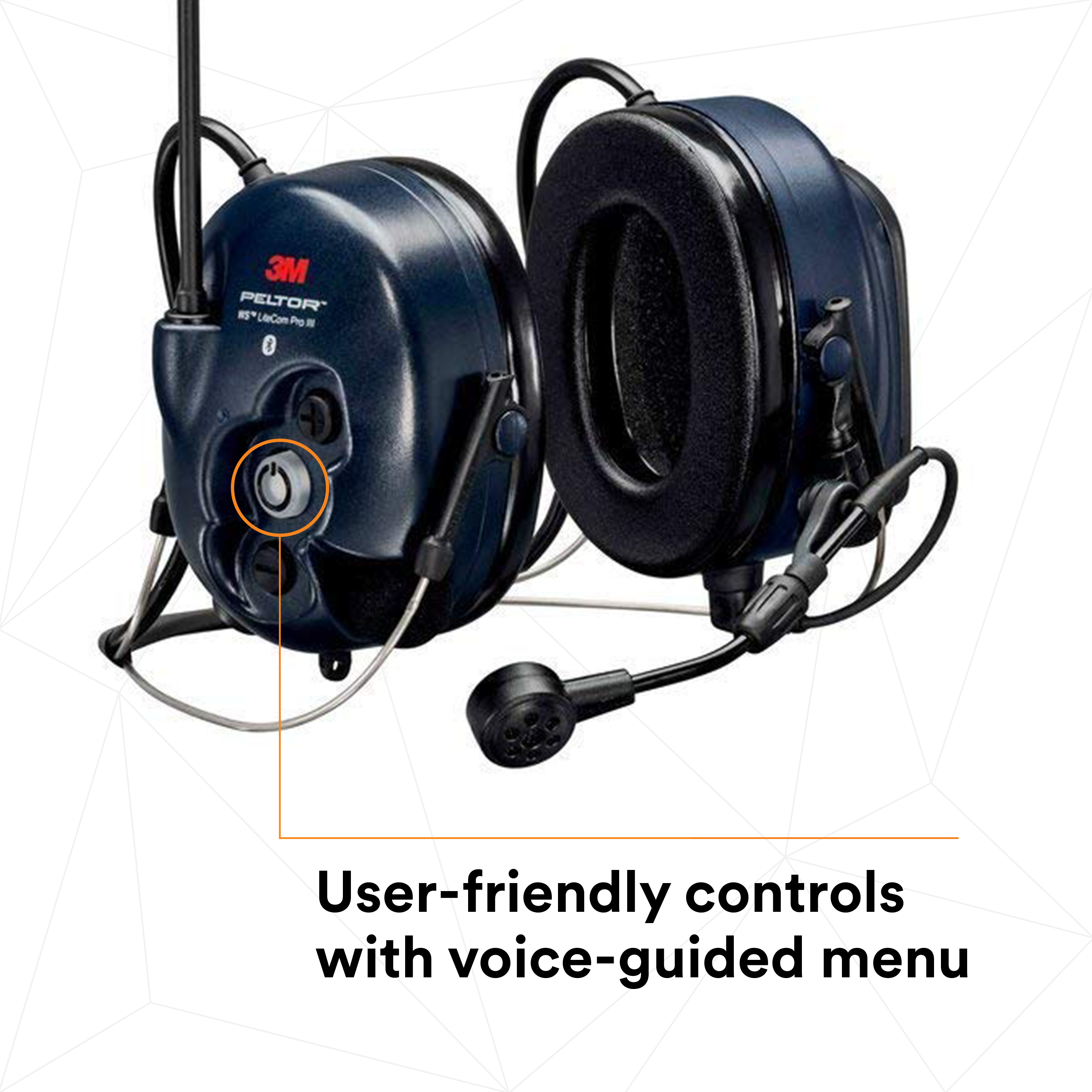 3M Peltor WS LiteCom Pro III Headset - Neckband | 70 Channel Programmable Digital Radio 3M