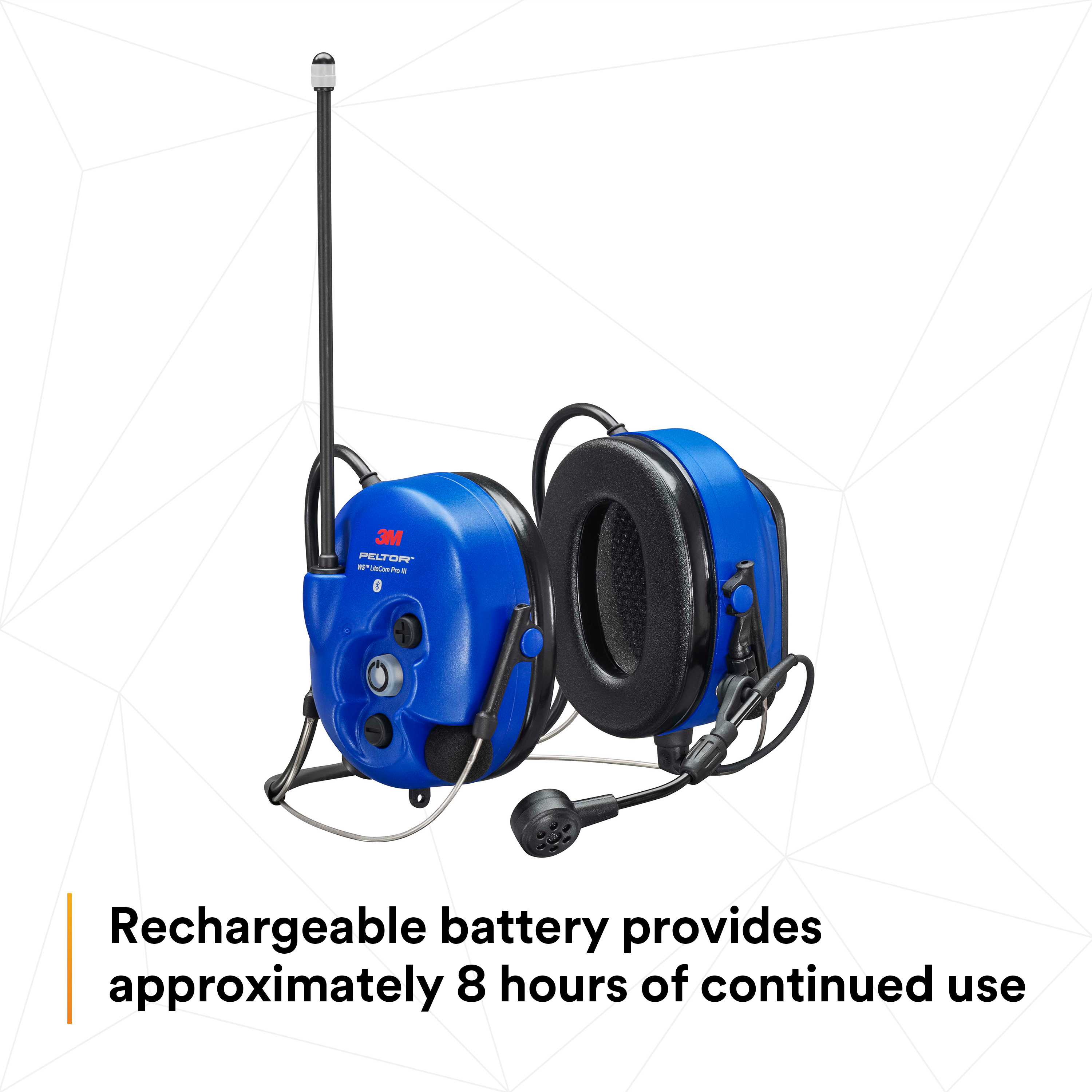 3M PELTOR WS LiteCom PRO III Headset - NeckBand- Intrinsically Safe - MT73H7B4D10NA-50 3M