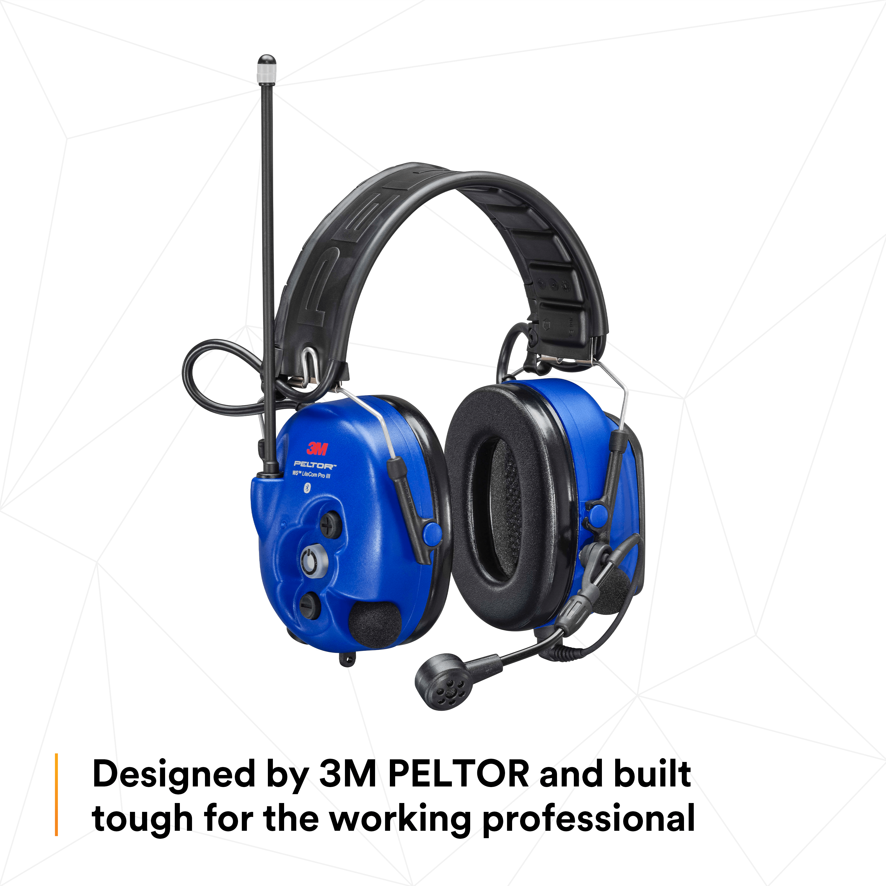 3M Peltor WS LiteCom Pro III Headset Headband | Intrinsically Safe | Programmable Radio & Bluetooth 3M