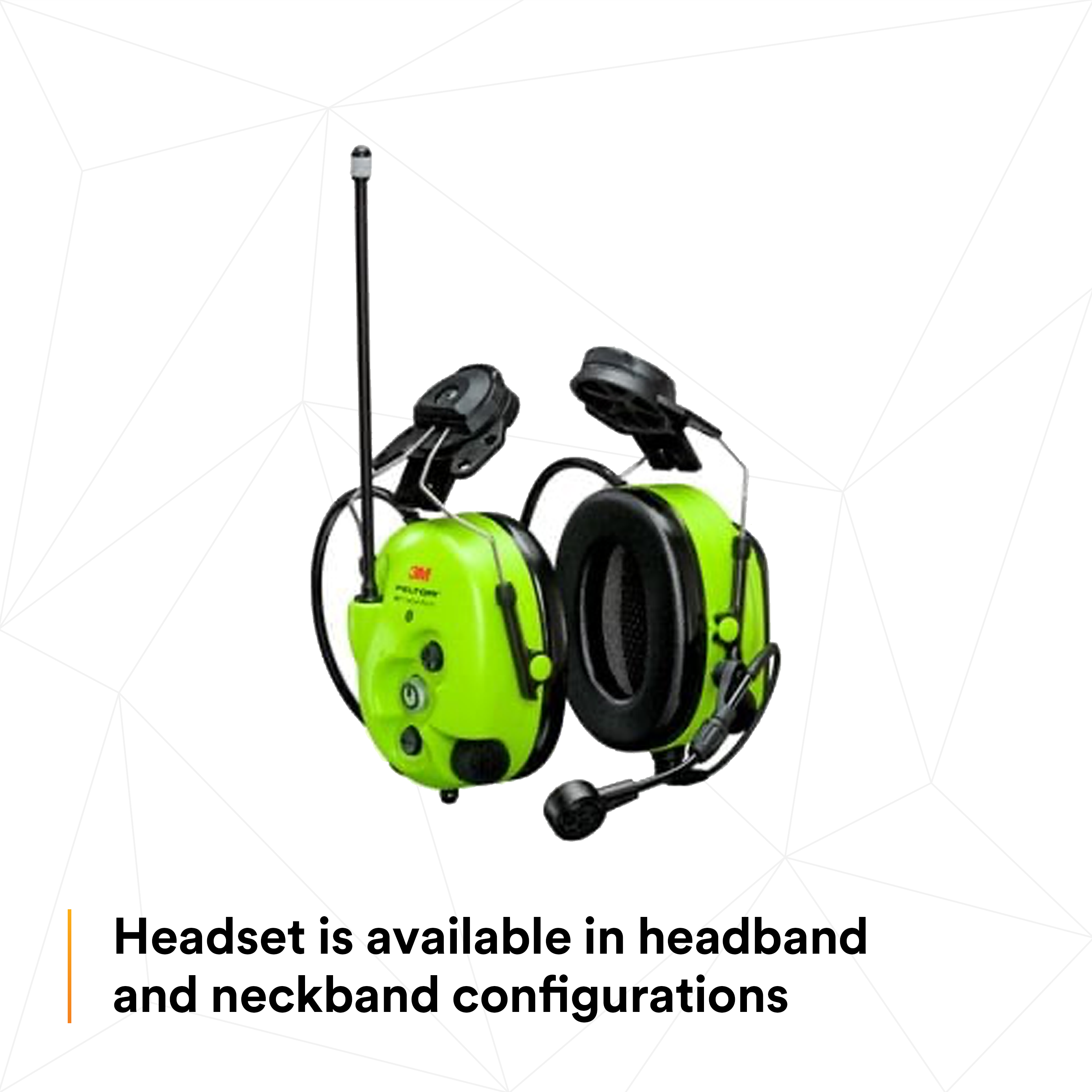 3M Peltor WS LiteCom Pro III Headset - Hard Hat Mount | Programmable Digital Radio & Bluetooth 3M