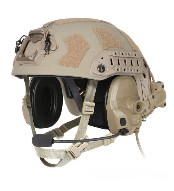 Ops Core AMP Headset and FAST SF Helmet Bundle - Fixed OPS CORE