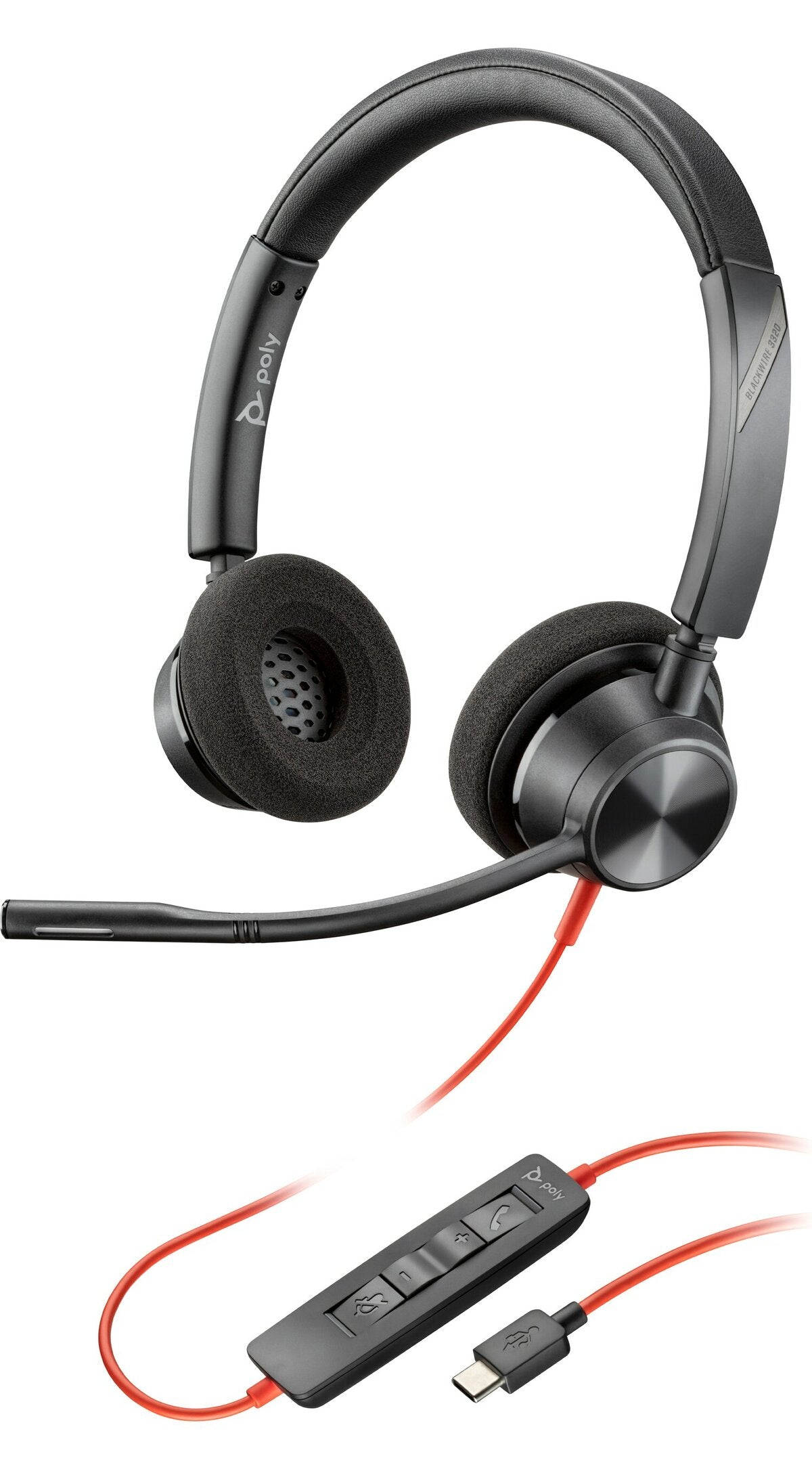 Poly Blackwire BW3320 Headset USB Stereo Plantronics/ Poly