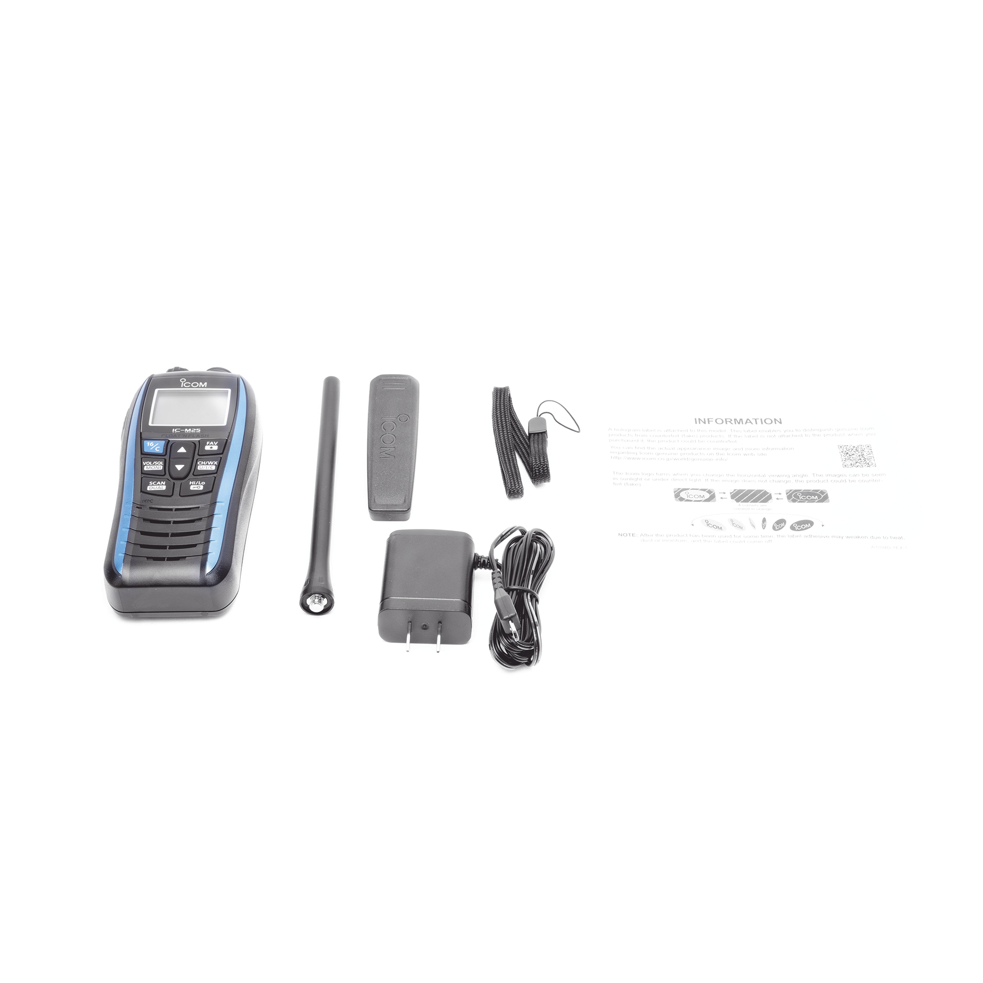 ICOM 5W Floating Marine VHF Handheld Radio – Marine Blue