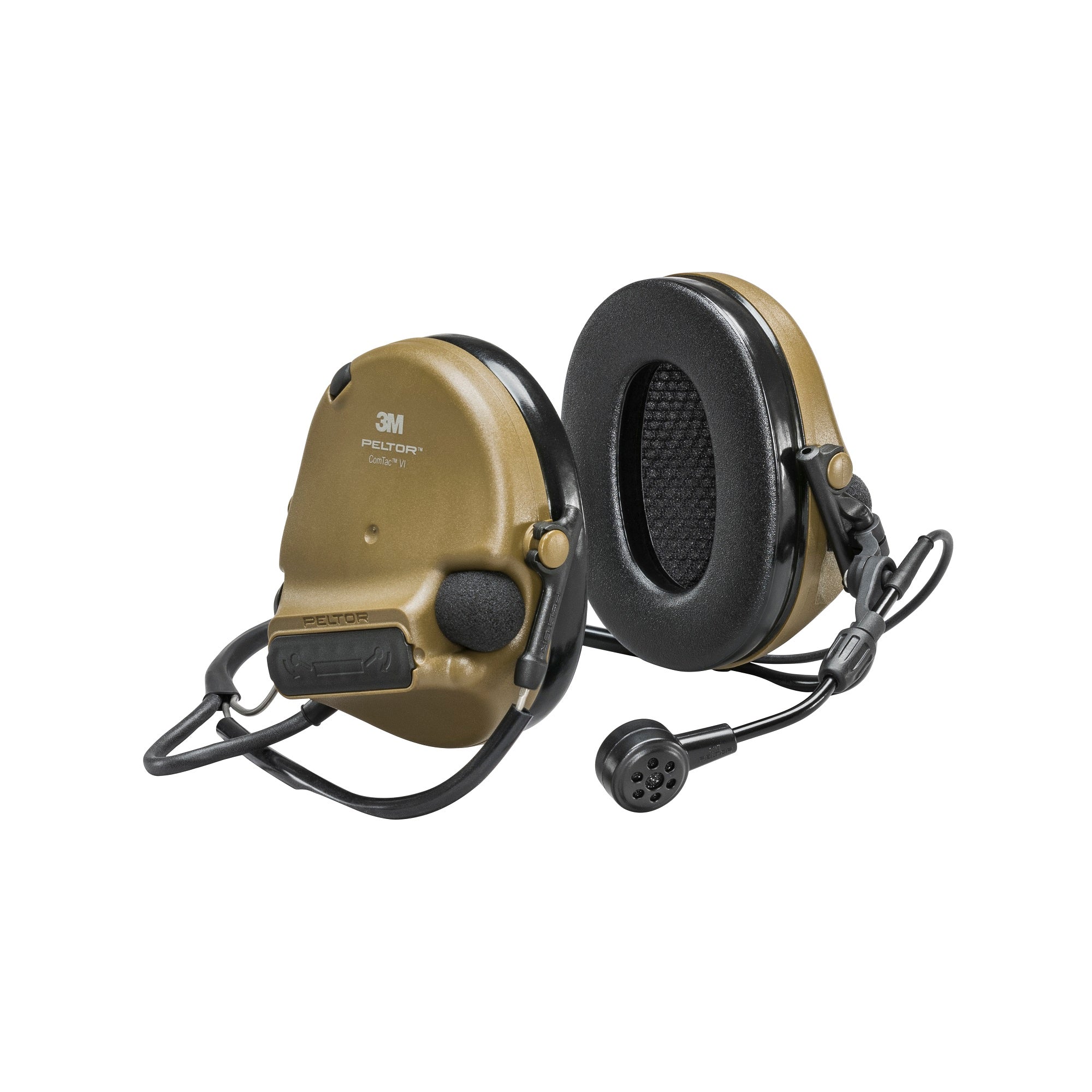 Coyote Brown 3M ComTac VI Hearing Defender Back Band No Comms Headset, 915 Mhz, Single Freq, MT20H682BB-09N CYS 3M