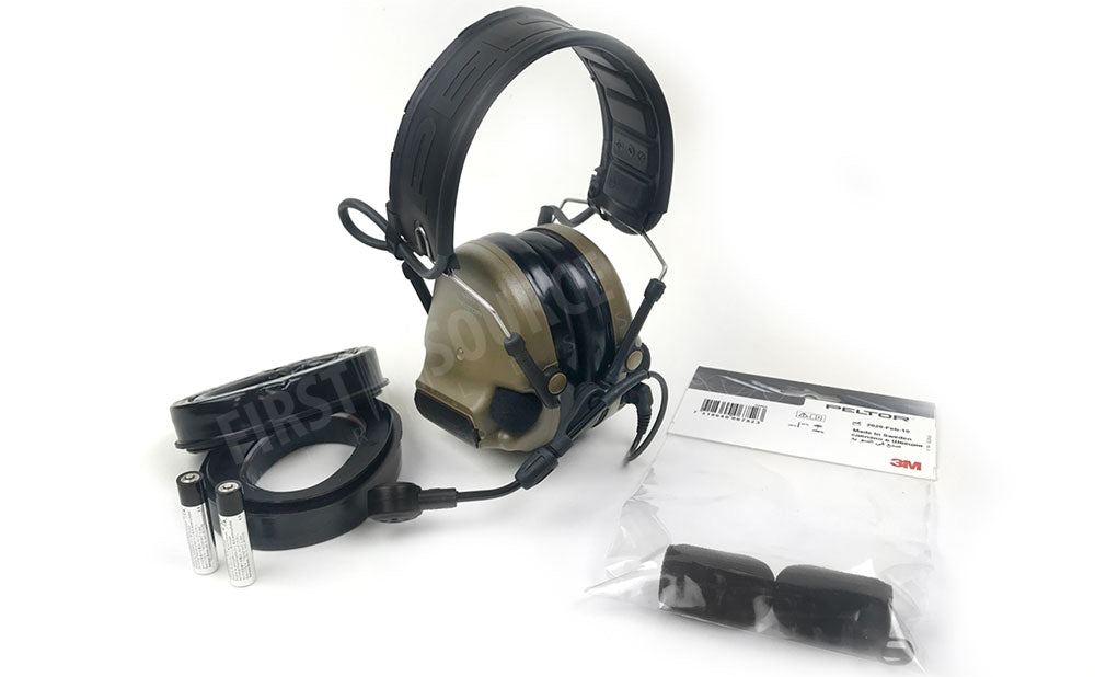 Coyote Brown 3M Peltor Comtac VI NIB Single Comm Headband 3M