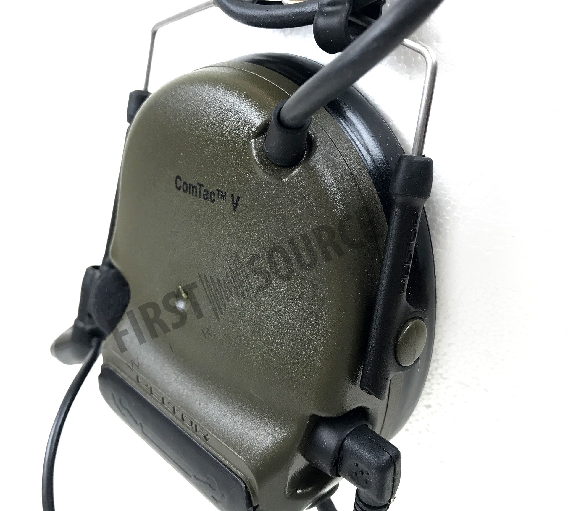 3M PELTOR ComTac V Headset MT20H682FB-47 GN, Foldable, Single Lead, Standard Dynamic Mic, NATO Wiring, Green 3M