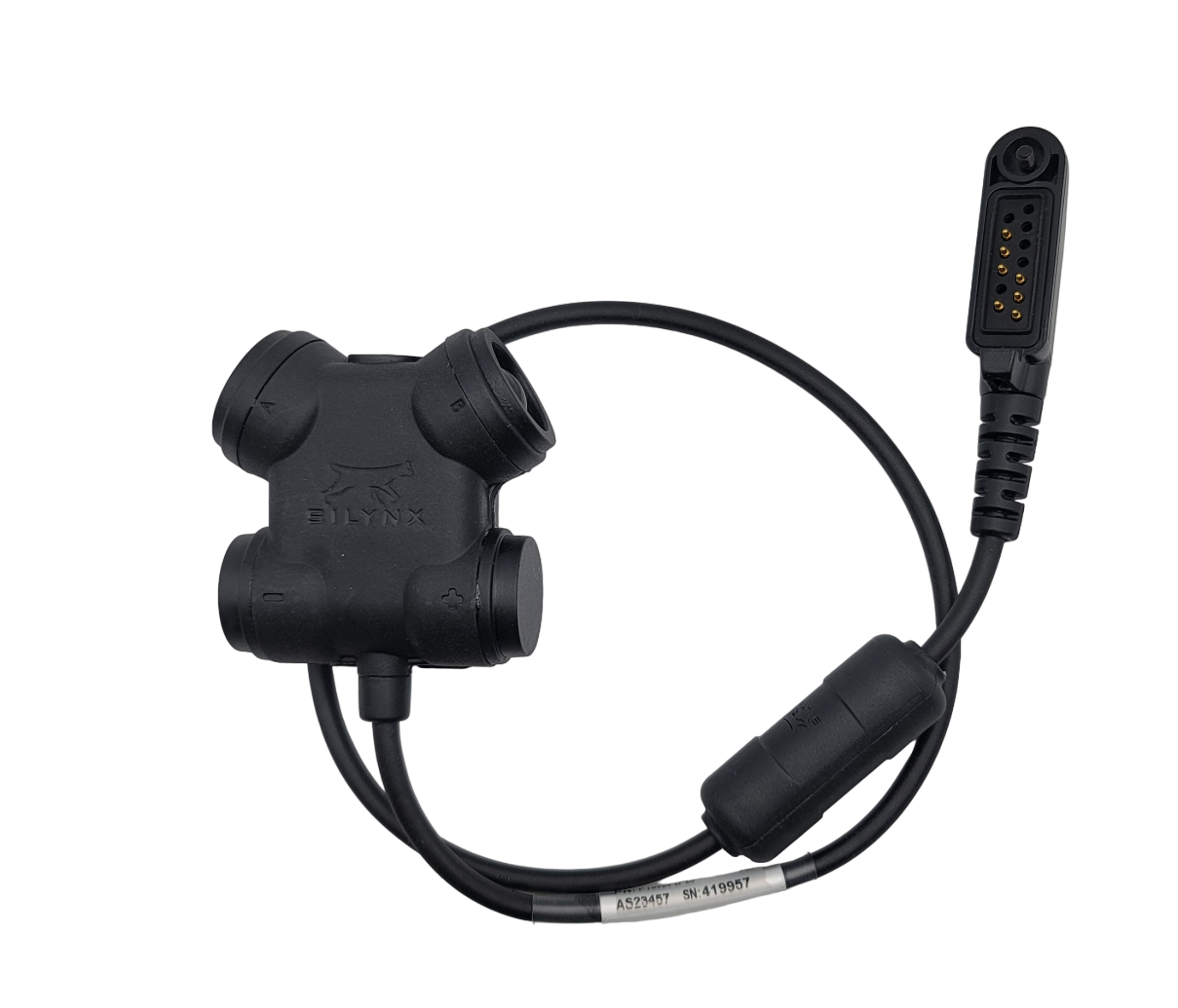 Silynx U94 NATO Wired PTT for Clarus QDC | NATO Standard Push-to-Talk