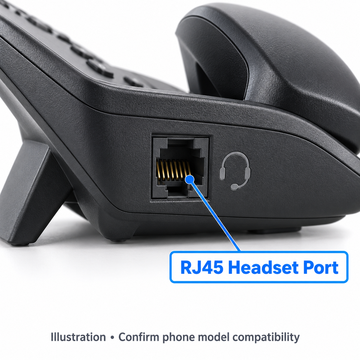 JPL Professional Ear-Hook Headset with RJ45 Quick Disconnect Connector