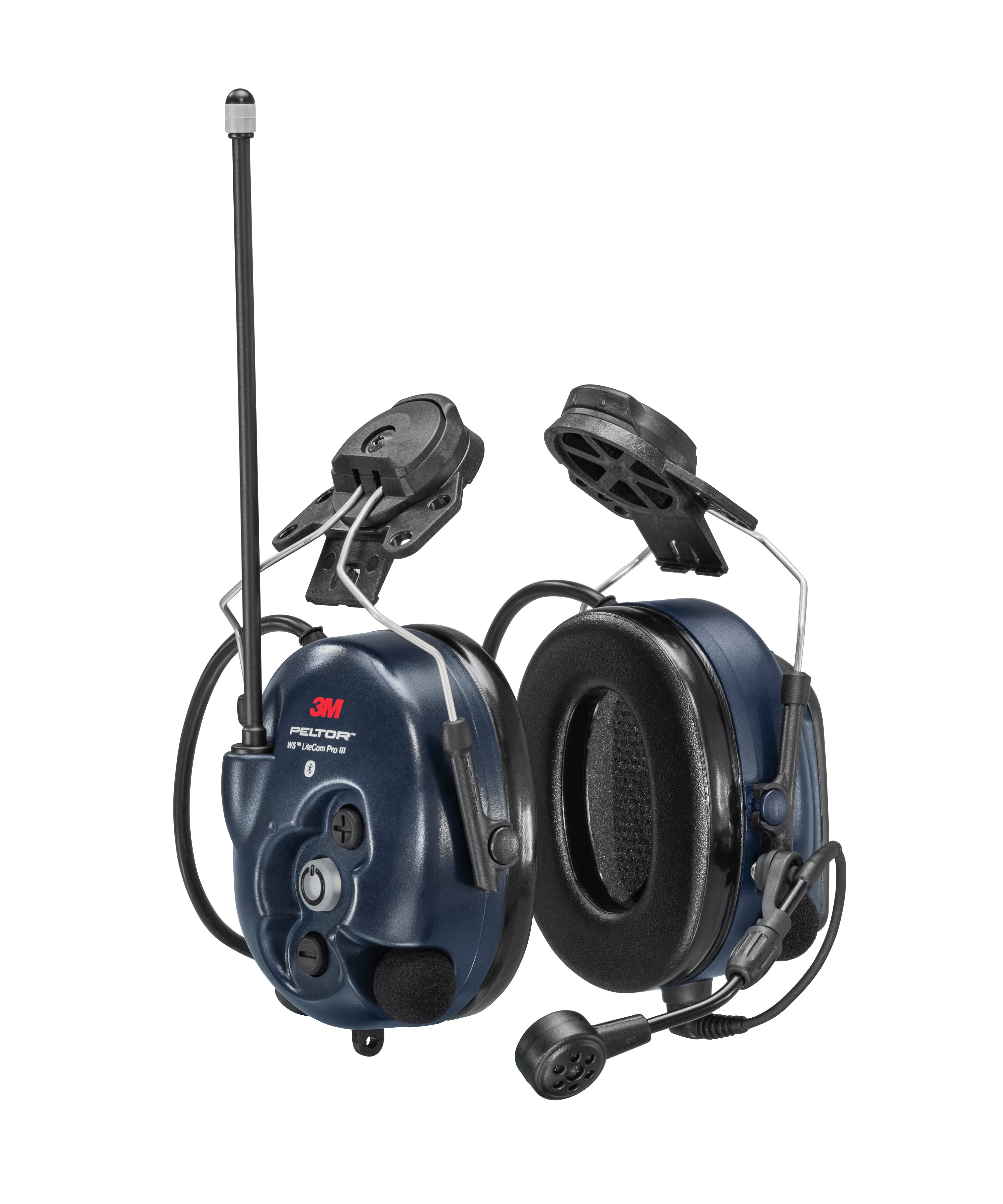 3M PELTOR WS LiteCom Plus Headset MT73H7P3E4610WS6NA, Hard Hat Attached 3M