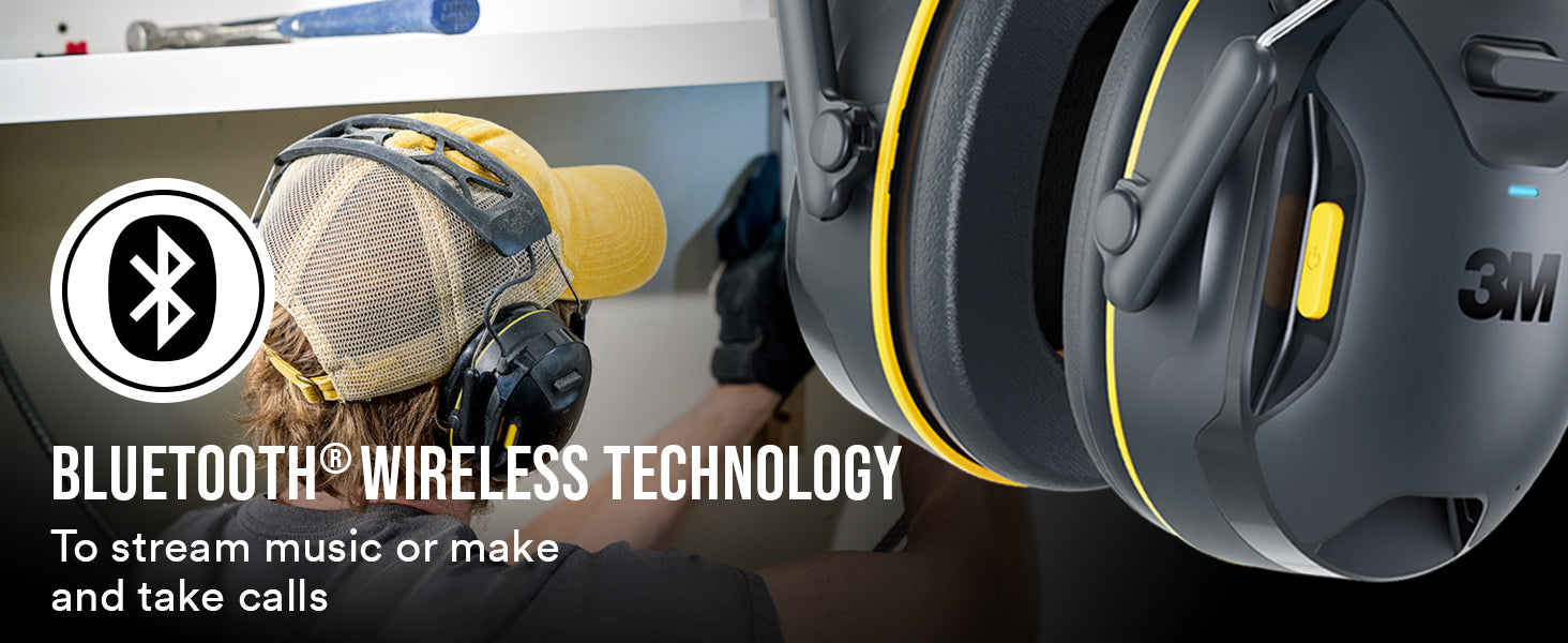 3M™ WorkTunes™ Connect Wireless Hearing Protector with Bluetooth® Technology 90570-DC 3M