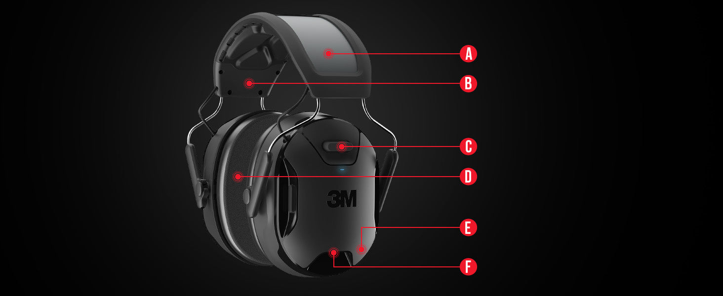 3M™ WorkTunes™ Connect + Solar Wireless Hearing Protector with Bluetooth® Technology 90573-DC 3M