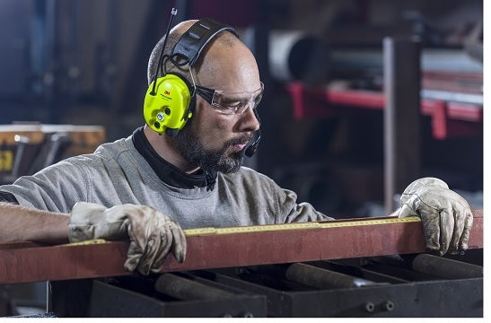 3M Peltor LiteCom Plus Headset - Yellow | 22 FRS Channels with Environmental Listening 3M