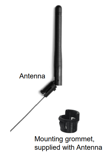 Pulse Larsen W1049B120 Dipole Swivel Antenna with Coax Feed, 105 mm, 2400-2504 Mhz Larsen/Pulse Electronics