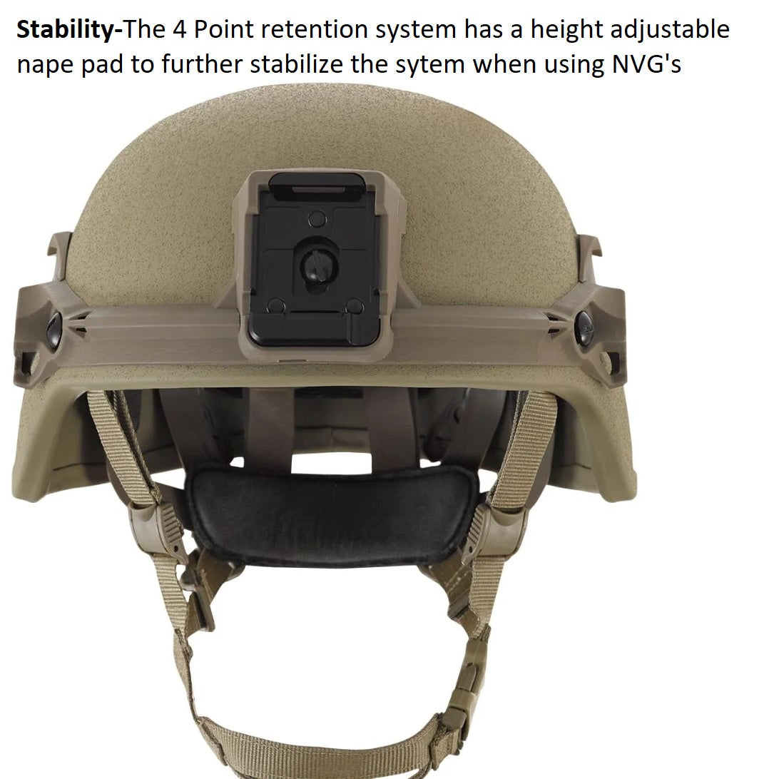 Galvion Viper P2 High Cut Helmet with MSS Liner Galvion