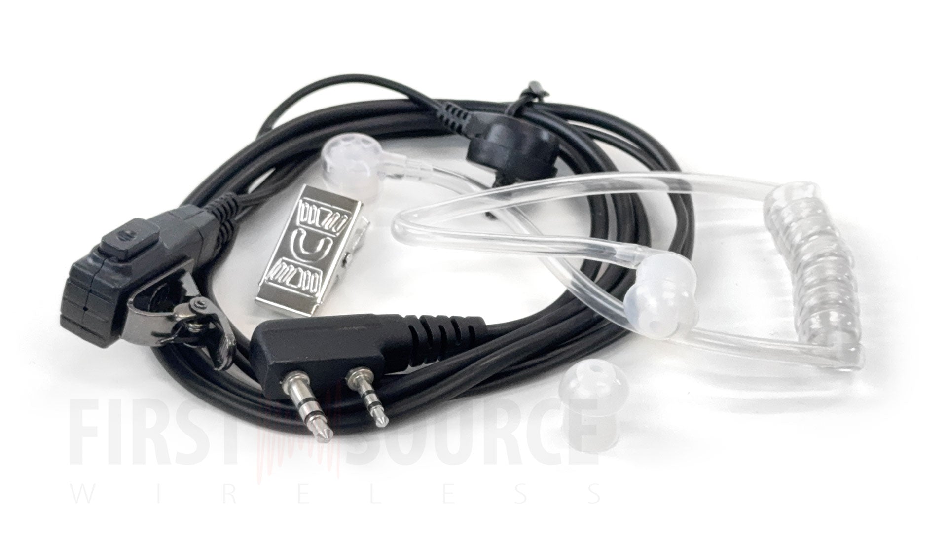 Expresscomm PoC Walkie Talkie 2-Wire Surveillance Kit Earpiece First Source Wireless