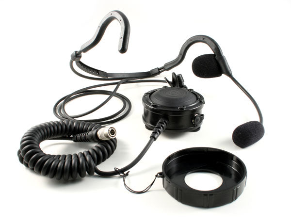 Motorola XTS Series Compatible Headset System with Large Body PTT, Remote PTT, Behind-the-Head Headset for Motorola XTS Series Radios. WB# WV4-10052 Waveband Communications