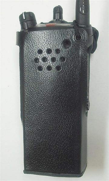 PMLN5660 Waveband Heavy Duty Leather Case For Motorola APX 6000 Series Radio WB# WV-2089B-C(This model clips on to any police or military utility belt) Waveband Communications