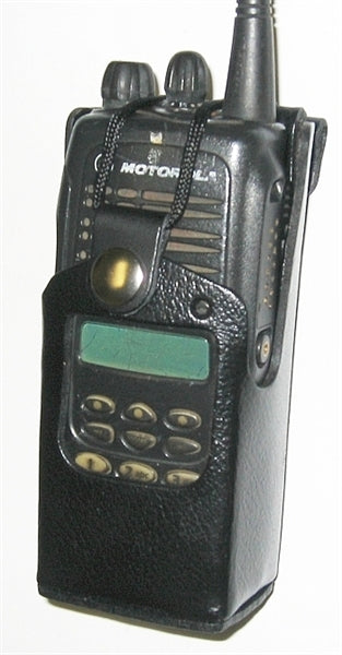 HLN9694 LEATHER CARRYING CASE FOR MOTOROLA HT1250 SERIES RADIO WB#WV-2056B(LEATHER PARTIAL KEYPAD) Waveband Communications