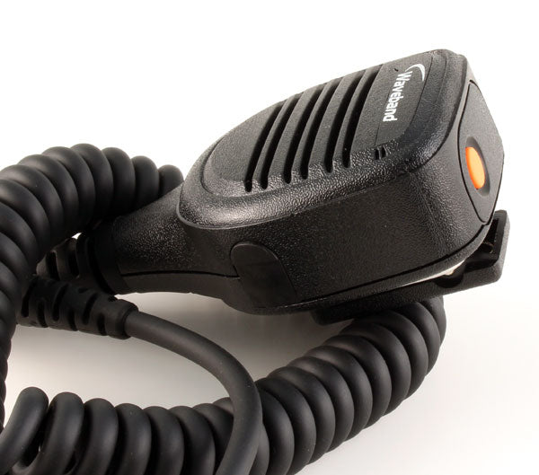 Hirose Speaker Microphone with Emergency Button for Harris M/A-Com P5100, P5200, P7100, P7200, Jaguar 700P Waveband Communications
