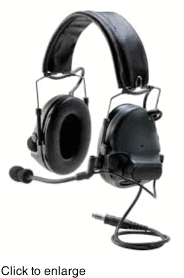 Swat-TAC ACH, Black Earcups, Single Comm, NRR 23dB MT17H682FB-47 SV 3M