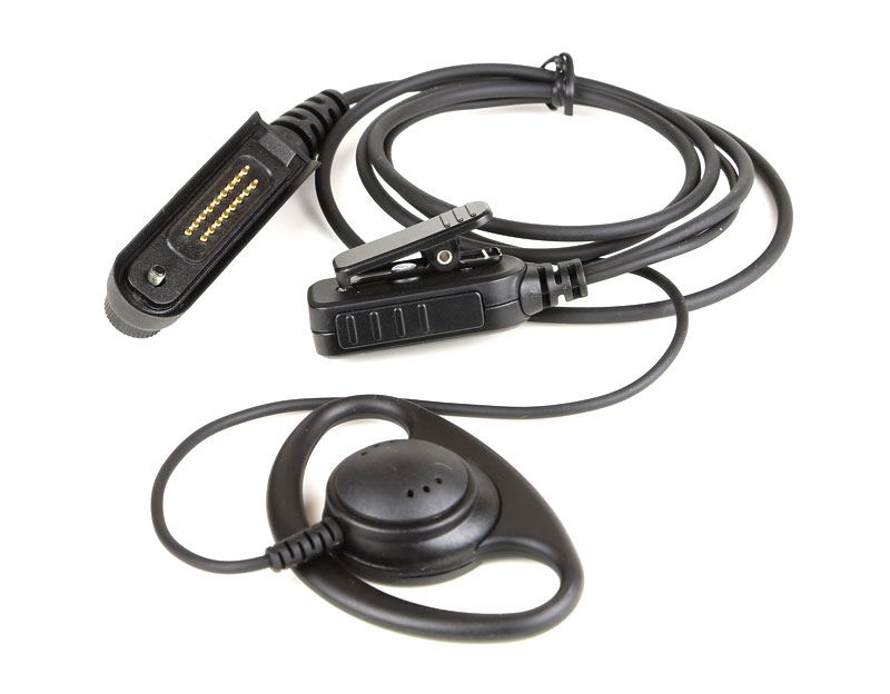 2-Wire Surveillance Kit with D-Shape Earpiece for BK Technologies KNG P150 Radio Waveband Communications
