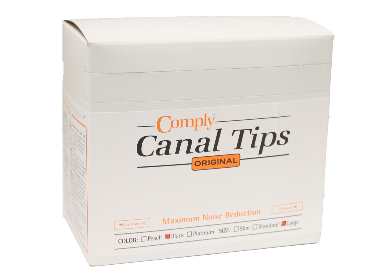 40-50030-11 Military-grade Comply Canal Tips Dispenser box (100- 1 pair poly bags) Comply