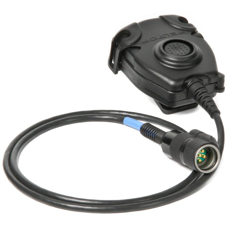 3M PELTOR Push-To-Talk Adapter for Radios with 6-PIN MIL-C-55116 Connector 3M