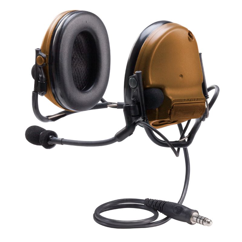 3M Peltor COMTAC III - COYOTE BROWN - BACK BAND - SINGLE COMM 3M
