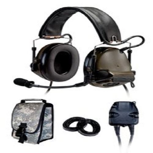 3M(TM) Peltor(TM) COMTAC(TM) III KIT - DUAL COMM - BACK BAND- COYOTE BROWN- RADIOS: AN/PRC-148, AN/PRC-152, AN/PRC-117, AN/PRC-119 3M