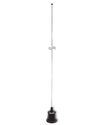 Pulse Larsen NMOWB150C VHF 135-174 Mhz, Wideband 1/2 λ Whip Antenna and Base Coil - Chrome Larsen/Pulse Electronics