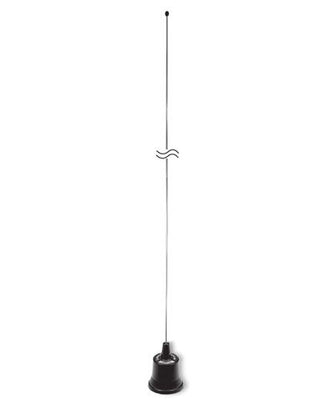 Pulse Larsen NMOWB150C VHF 135-174 Mhz, Wideband 1/2 λ Whip Antenna and Base Coil - Chrome Larsen/Pulse Electronics