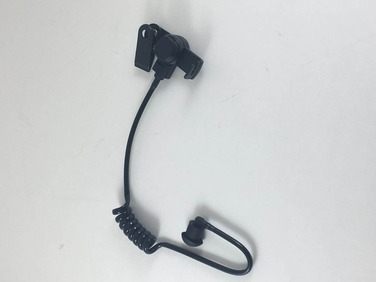 WV-CT0019 Rubber Eartip / Acoustic Tube (Black). Waveband Communications