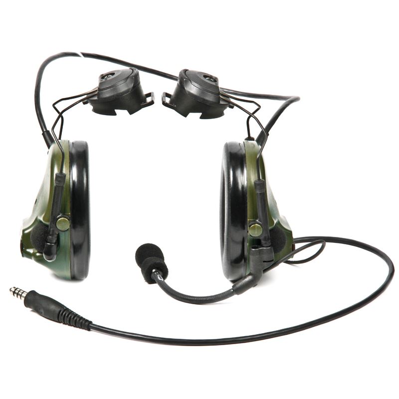 3M(TM) Peltor(TM) ComTac ACH ARC Communication Headset MT17H682P3AD-49 FG, Dual Comm, 20" Straight Single Downlead, Foliage Green, 1 ea/cs 3M