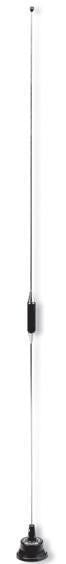 Pulse Larsen LM440C 440-460 MHz UHF Whip Antenna with Base Coil - Stainless Steel Larsen Mount Larsen/Pulse Electronics