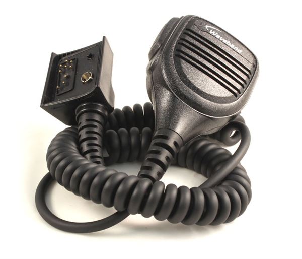 V2-10156 Lapel Speaker Mic with 3.5mm accessory jack and emergency button for Harris M/A-Com P5100 Radio Waveband Communications