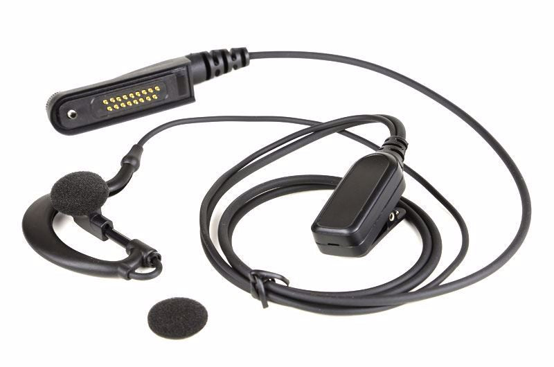 Micrófono de solapa de 2 hilos con auriculares Scorpion para su uso con  radios de kit de vigilancia KNG-P150 – First Source Wireless