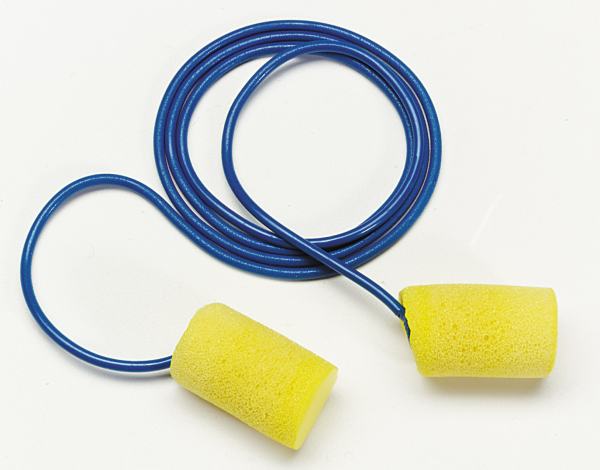 3M E-A-R Classic Earplugs 311-1101, Corded, Poly Bag, 2000 Pair/Case 3M