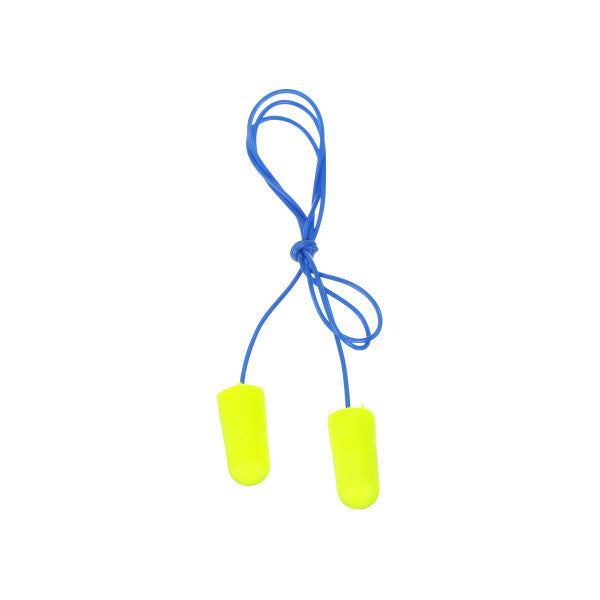 3M E-A-Rsoft Yellow Neons Earplugs 311-1250 - Corded, 2000 Pairs 3M
