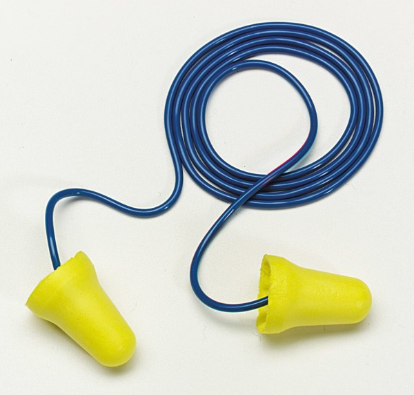 3M E-A-R E-Z-Fit Earplugs 312-1222, Corded, Poly Bag, 2000 Pair/Case 3M