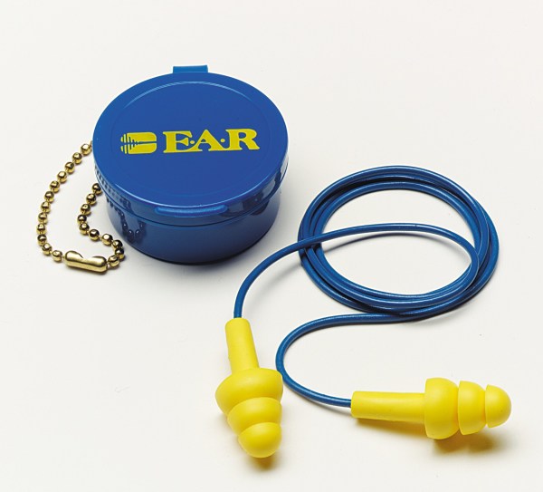 3M E-A-R UltraFit Earplugs 340-4002, Corded, Carrying Case, 200 Pair/Case 3M
