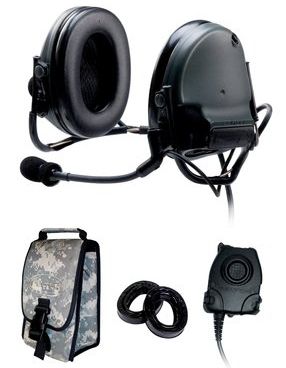 3M ペルター COMTAC III ACH 戦術通信ヘッドセット 88062-B、バック