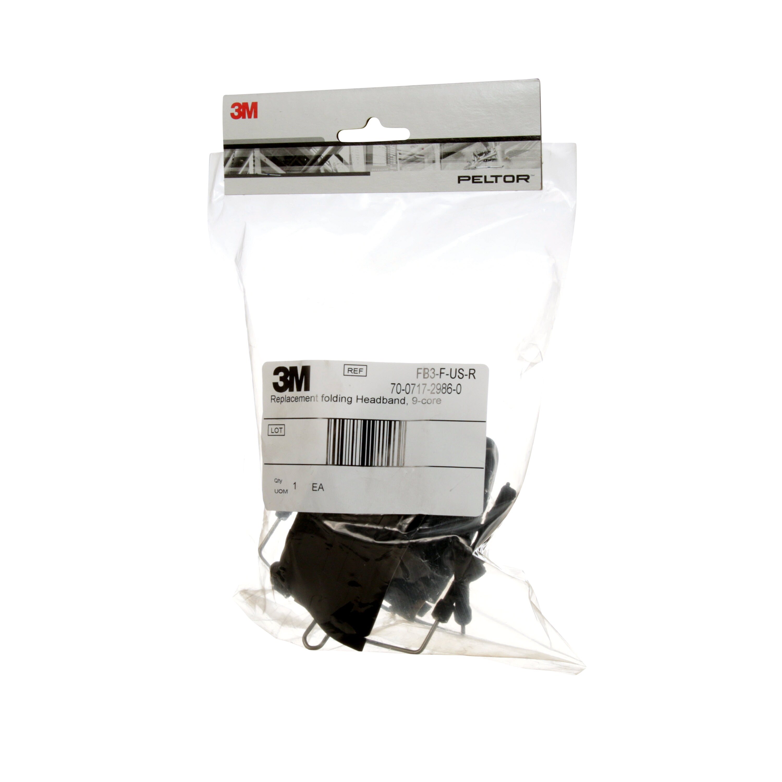 3M FB3-F-US-R Replacement Rubber Headband Assembly for Comtac III/IV FB 3M