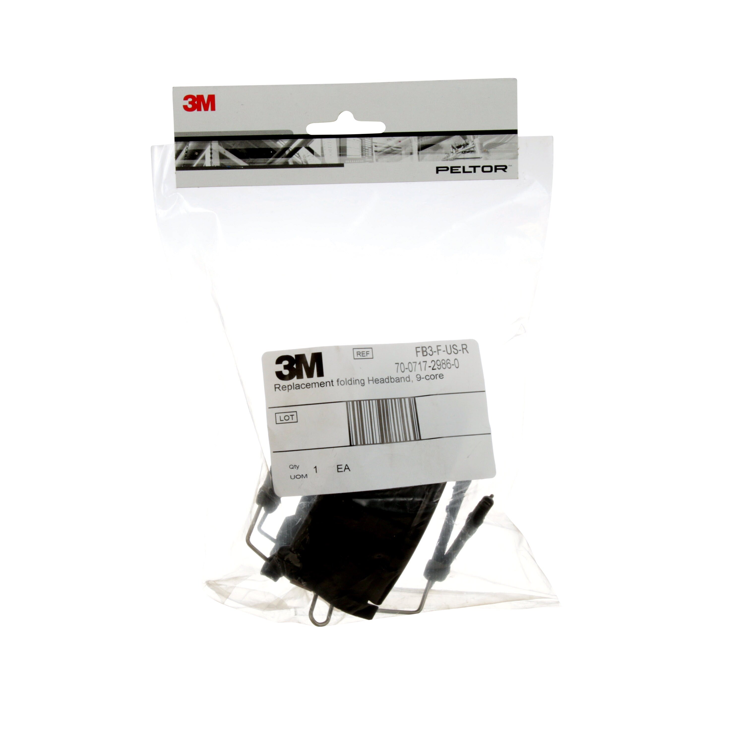 3M FB3-F-US-R Replacement Rubber Headband Assembly for Comtac III/IV FB 3M