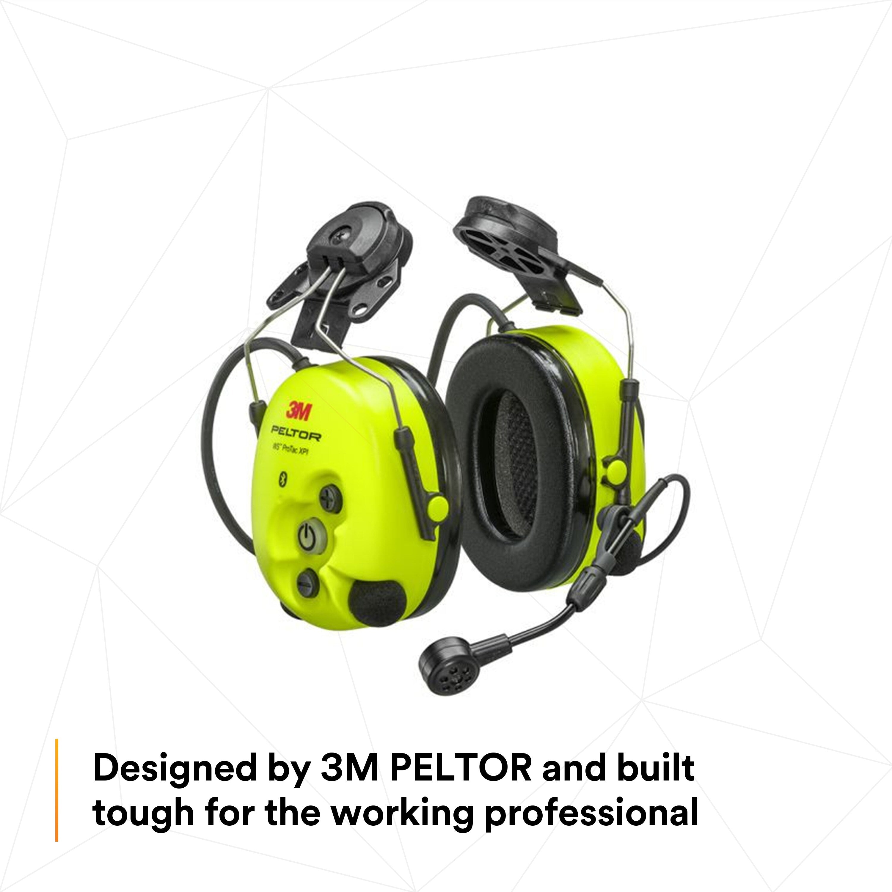 3M PELTOR WS ProTac XPI Headset Hard Hat Attached MT15H7P3EWS6 3M